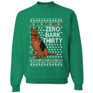 Zero Bark Thirty Funny Dog Christmas Sweatshirt Sweatshirt Kelly S