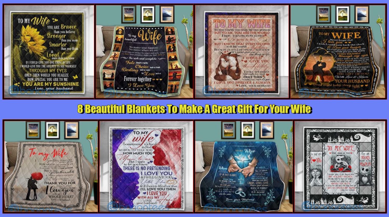 8 Beautiful Blankets To Make A Great Gift For Your Wife