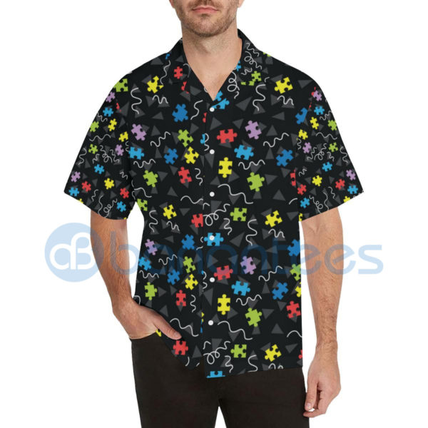 Autism Awareness Shirt Aspergers It's Not A Symptom It's A Feature Hawaiian Shirt Summer Hawaiian Product Photo