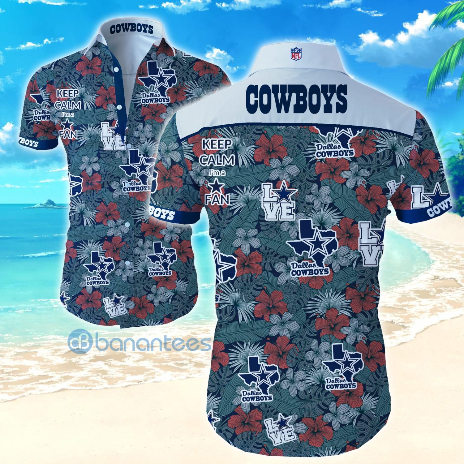 Dallas Cowboys Hawaiian Shirt Aloha Tee Product photo 1