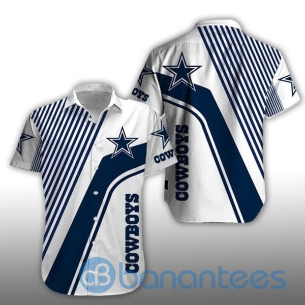 Dallas Cowboys Short Sleeves Hawaiian Pattern Stripe Product Photo