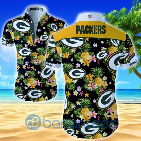 Green Bay Packers Hawaiian Shirt Aloha Tee Product Photo