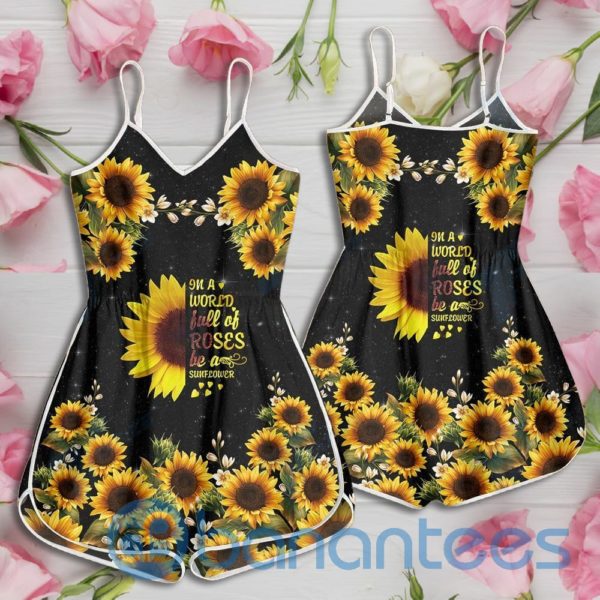 In a world full of roses be a sunflower Rompers For Women Product Photo
