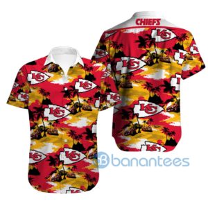 Men's Kansas City Chiefs Hawaiian Shirt Tropical Product Photo