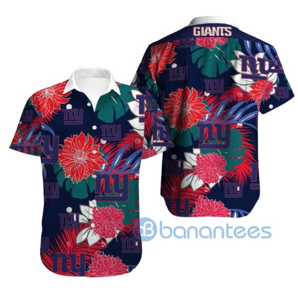 Men's New York Giants Hawaiian Shirt Tropical Product Photo