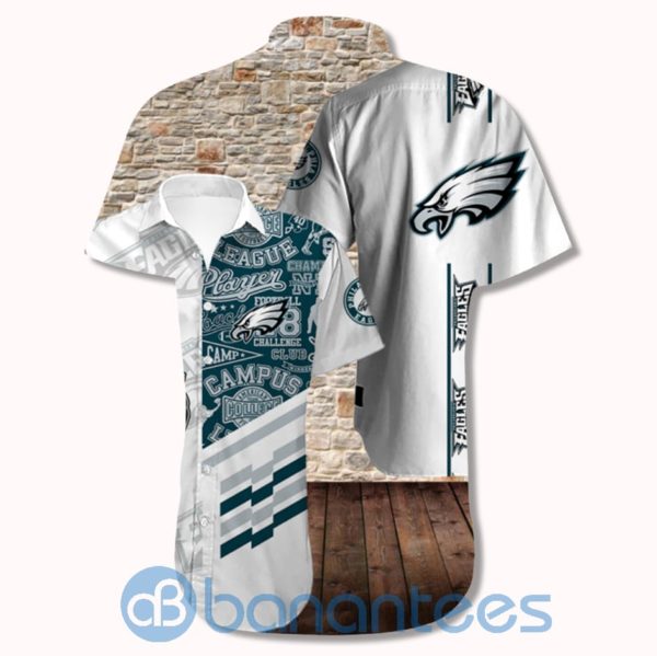 Men's Philadelphia Eagles Short Sleeves Hawaiian Shirt Product Photo