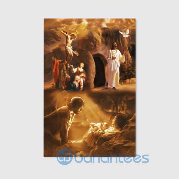 A Savior Is Born Jesus Beautiful Wall Art Canvas Product Photo