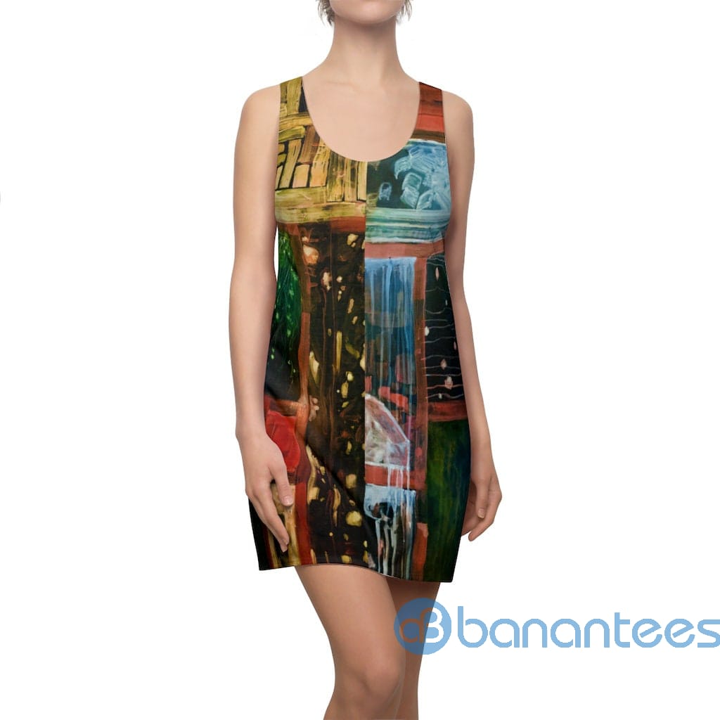 Abstract Painting Woods Racerback Dress For Women