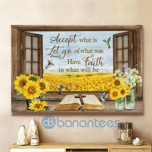 Accept What Is Let Go Of What Was Jesus Wall Art Canvas Product Photo