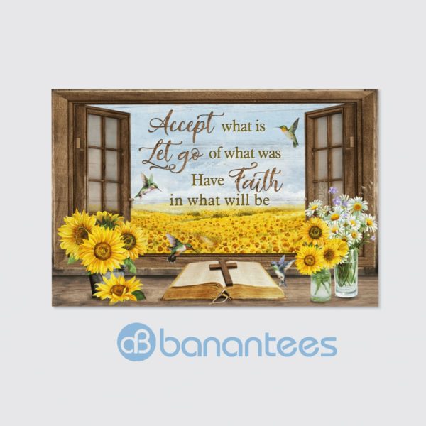 Accept What Is Let Go Of What Was Jesus Wall Art Canvas Product Photo