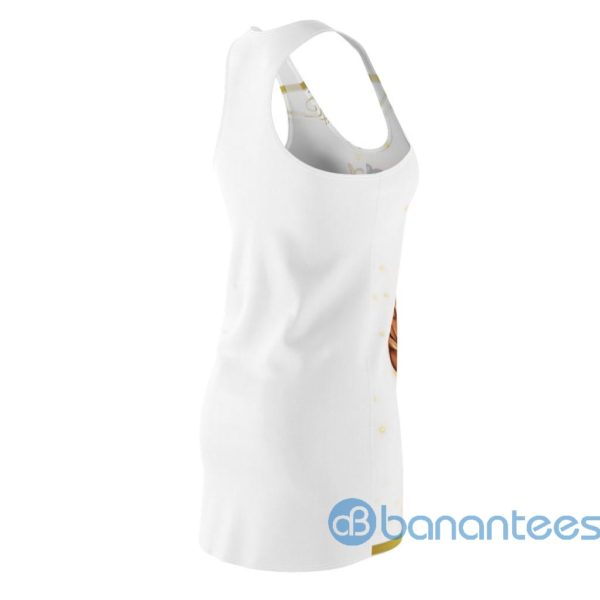 African A Queen Will Always Turn Pain Into Power White Racerback Dress For Women Product Photo