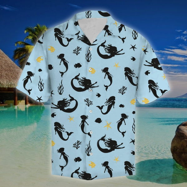 Amazing Mermaid Hawaii Shirt Summer Hawaiian Product Photo