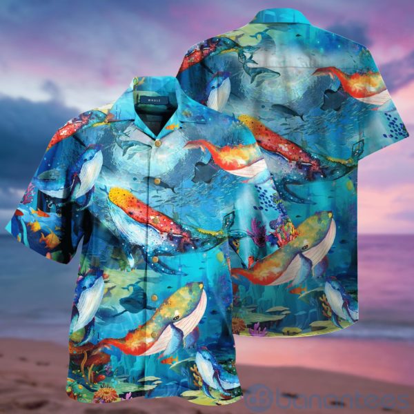Amazing Whale Hawaiian Shirt Product Photo