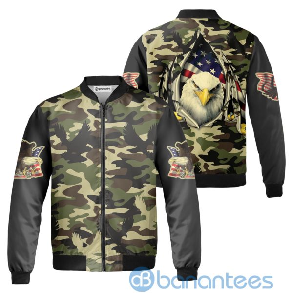America Eagle Fleece Bomber Jacket Product Photo