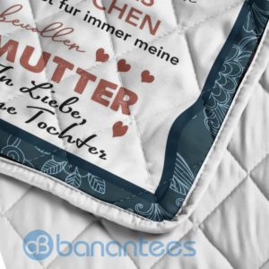 An Meine Liebe Mom Beautiful Blanket Quilt Product Photo