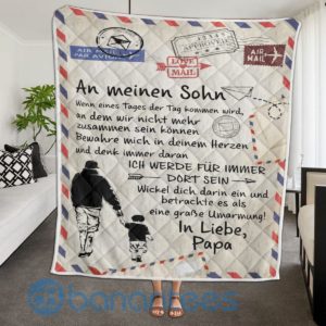 An Meinen Sohn Design Quilt Blanket Product Photo
