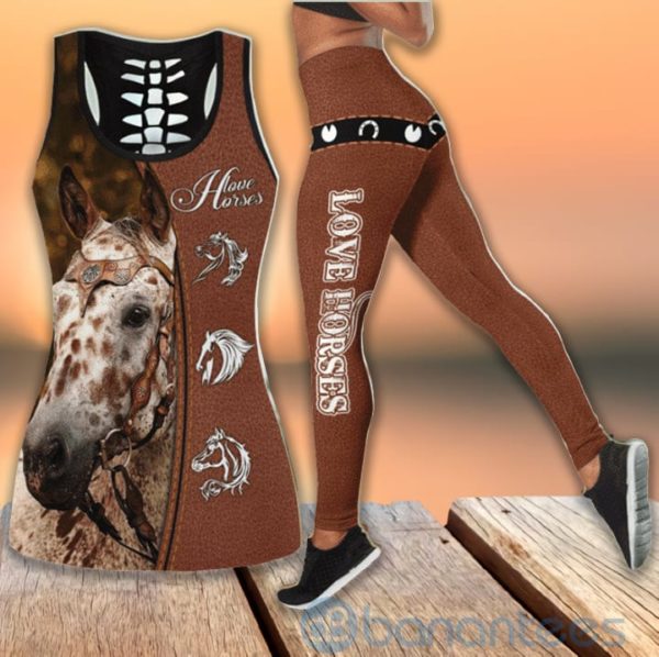Appaloosa Horse Love Hollow Tank And Legging Outfit Product Photo