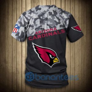 Arizona Cardinals Military Short Sleeve 3D T Shirt Product Photo