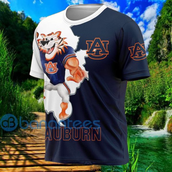 Auburn Tigers Mascot All Over Printed 3D T Shirt Product Photo
