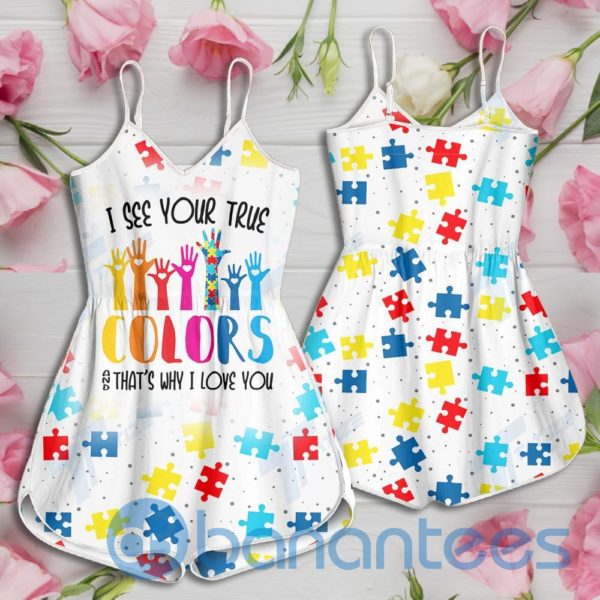 Autism I See Your True Color And That's Why I Love You Rompers For Women Product Photo