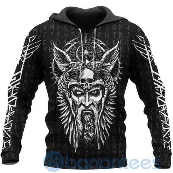 Axe Vegvisir Odin Raven Viking Hoodie All Over Printed 3D Hoodie Product Photo