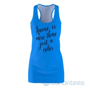 Azure Is More Than Just A Color Royal Racerback Dress For Women Product Photo