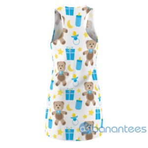 Baby Bear Gift Box And Stars All Over Print Racerback Dress For Women Product Photo