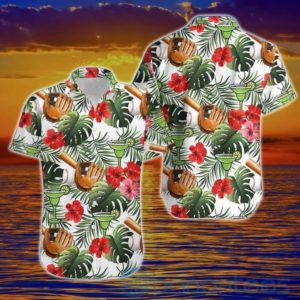 Baseball And Margarita Tropical Hawaiian Shirt Product Photo