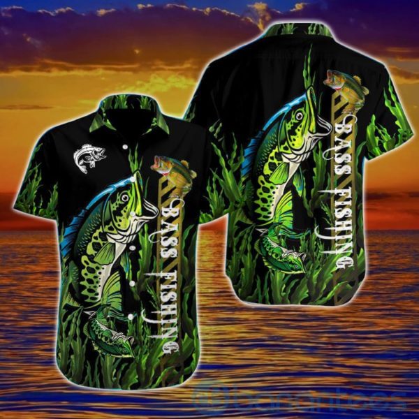 Bass Fishing Hawaiian Shirt Product Photo