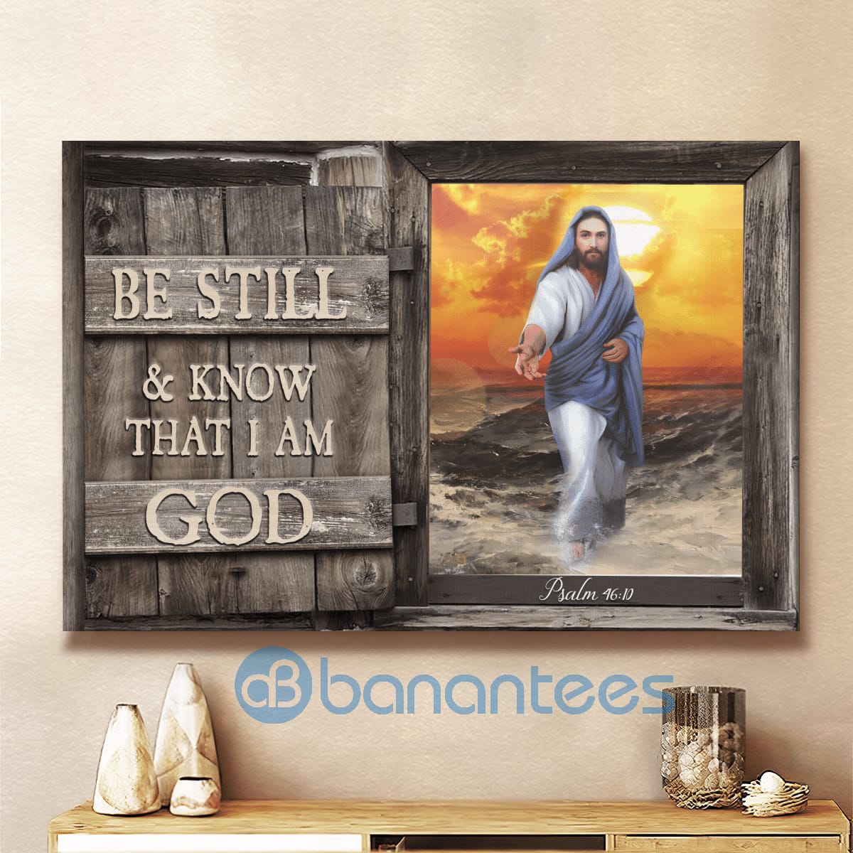 Be Still And Know That I Am God Jesus Beautiful Wall Art Canvas