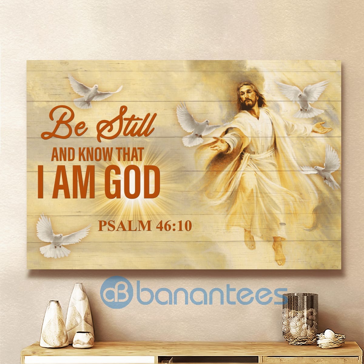 Be Still And Know That I Am God Jesus Wall Art Canvas
