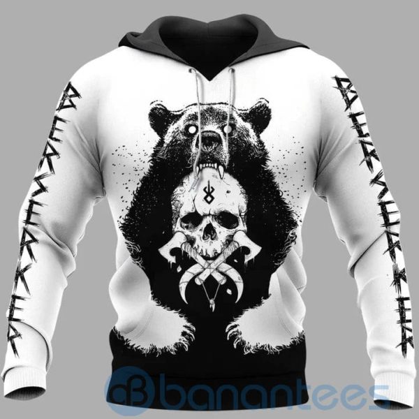 Bear Claws Yggdrasil Viking Hoodie All Over Printed 3D Hoodie Product Photo