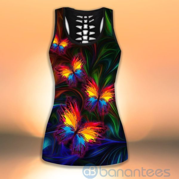 Beautiful Butterfly Tank Top Legging Set Outfit Product Photo