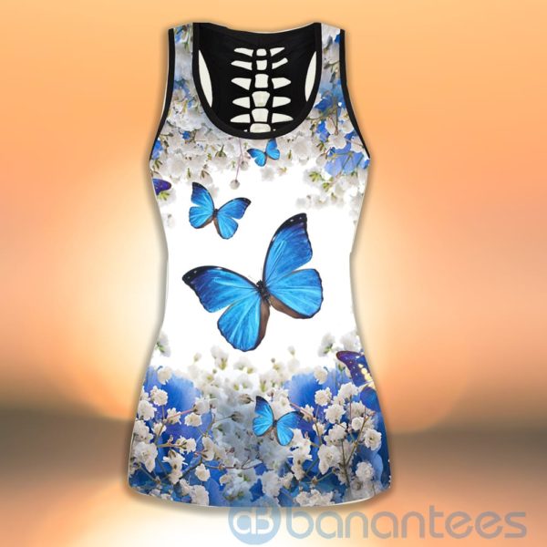 Beautiful Butterfly Tank Top Legging Set Outfit Product Photo