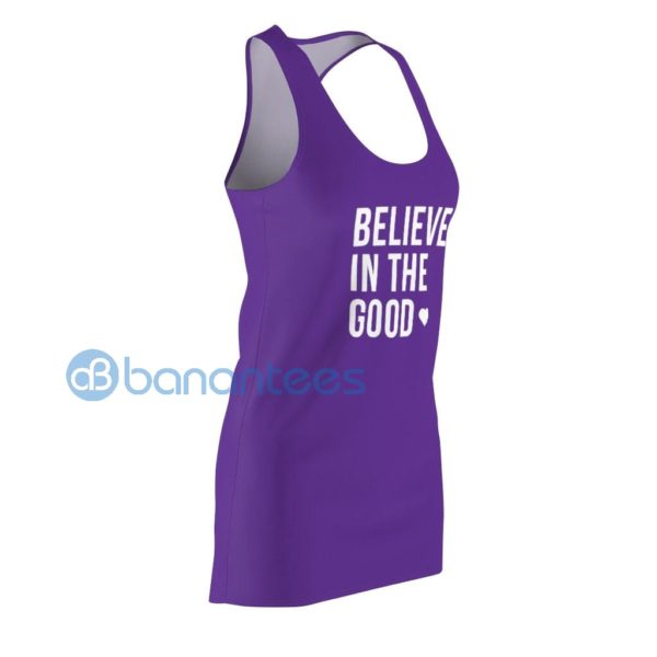 Believe In The Goode Purple Racerback Dress For Women Product Photo