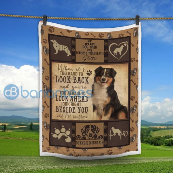 Bernese Mountain Dog Sherpa Blanket Product Photo