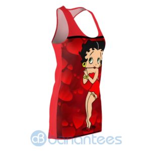 Betty Boop Animated cartoon Printed Red Racerback Dress For Women Product Photo