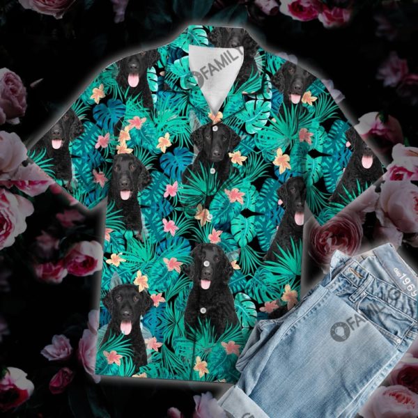 Black Labrador Retriever Hawaii Shirt Summer Hawaiian Product Photo