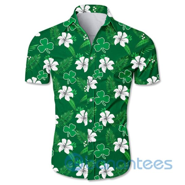 Boston Celtics Small Flowers Short Sleeves Hawaiian Shirt Product Photo