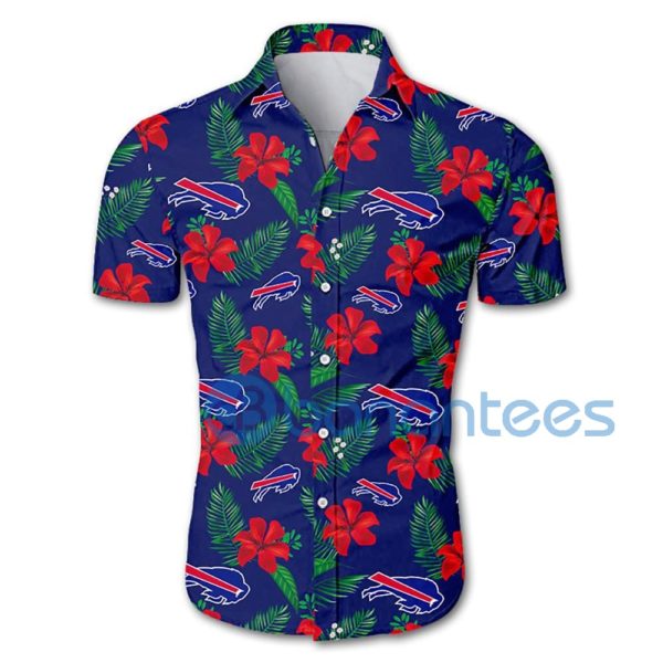 Buffalo Bills Floral Short Sleeves Hawaiian Shirt Product Photo