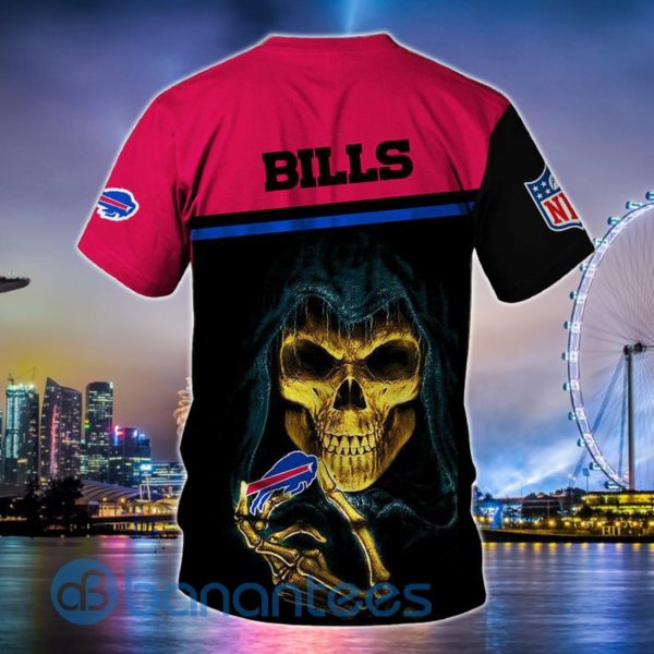 Buffalo Bills Hand Skull Full Print 3D T Shirt Product Photo