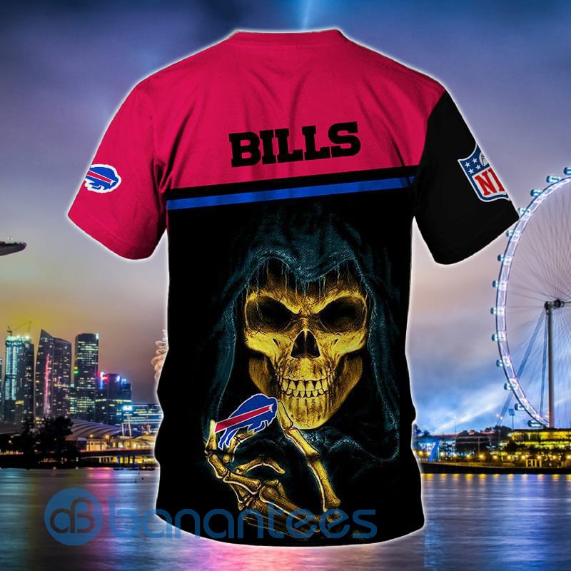 Buffalo Bills Hand Skull Full Print 3D T-Shirt