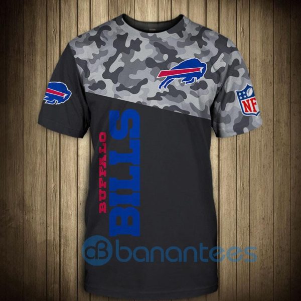 Buffalo Bills Military Short Sleeve 3D T Shirt Product Photo