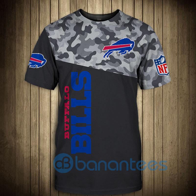 Buffalo Bills Military Short Sleeve 3D T-Shirt