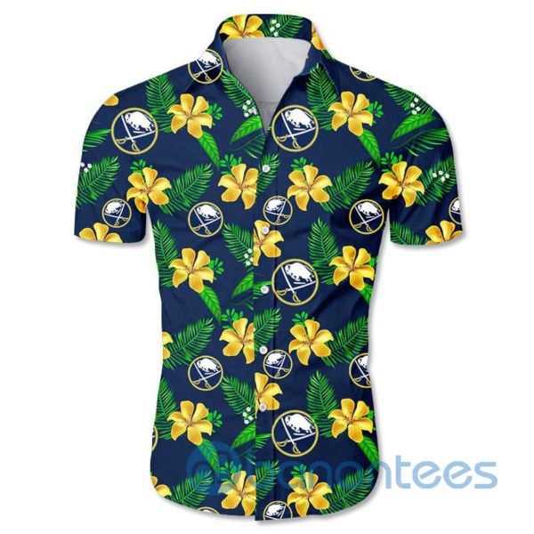 Buffalo Sabres Floral Short Sleeves Hawaiian Shirt Product Photo