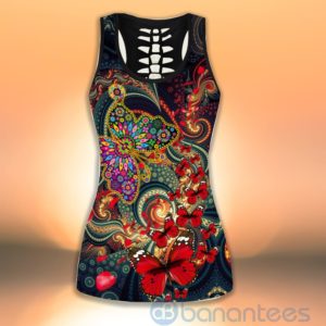 Butterfly Premium Hippe Tank Top Legging Set Outfit Product Photo