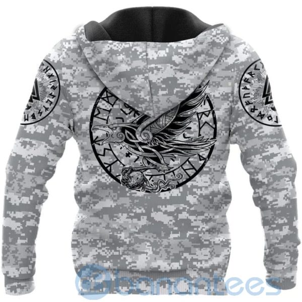 Camo Never Gave Up Viking Hoodie All Over Printed 3D Hoodie Product Photo