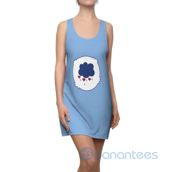 Care Bears Grumpy Bear Cartoon Racerback Dress For Women Product Photo