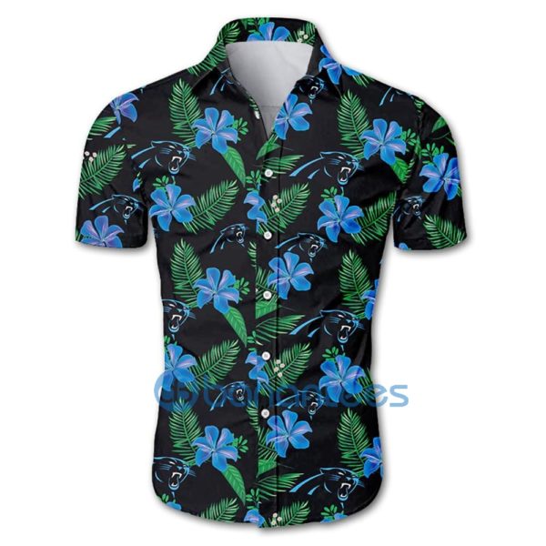 Carolina Panthers Short Sleeves Hawaiian Shirt Product Photo