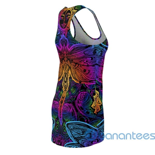 Celestial Sun And Dragonfly Racerback Dress For Women Product Photo